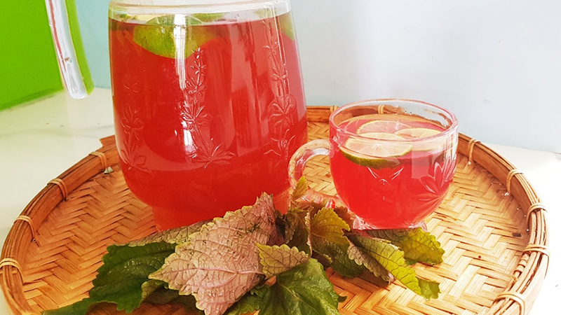 Trà chanh tía tô